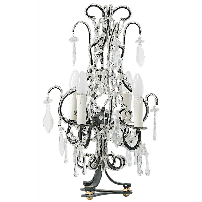 Girandole Venise Lampe en fer et verre Petit Modèle