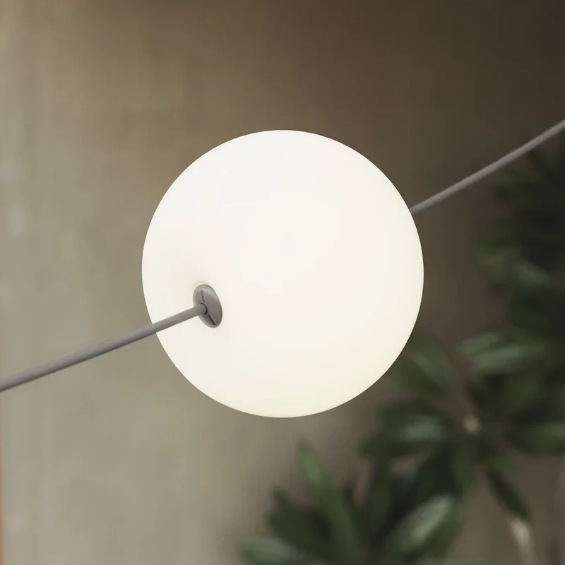 Guirlande lumineuse 4 points de lumière pour extérieur IP67 Gris - Marina4 Cherry