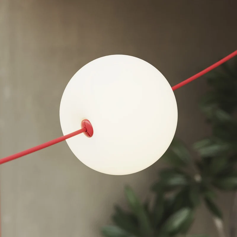 Guirlande lumineuse 4 points lumineux d’extérieur IP67 Rouge Étoile de mer - Marina4 Cherry