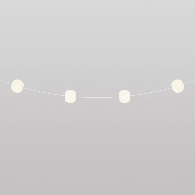 Guirlande lumineuse 4 points lumineux d’extérieur IP67 Blanc Sable - Marina4 Cherry