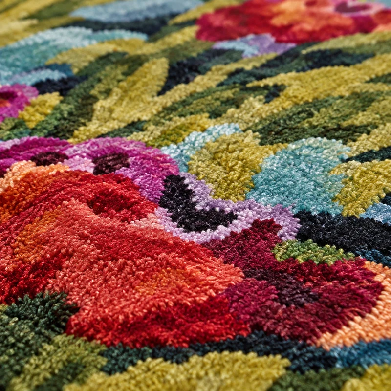 Tapis de salon coloré floral - Spring