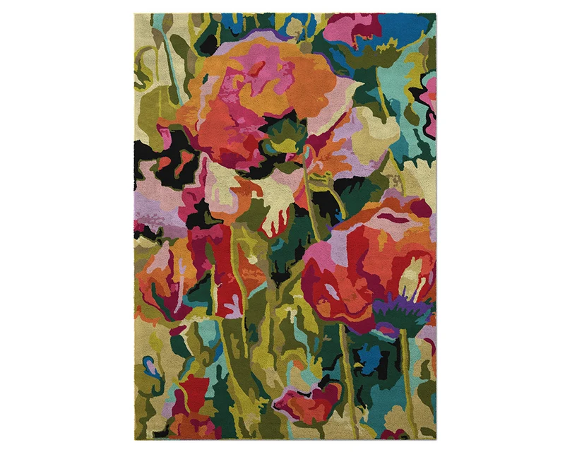 Tapis de salon coloré floral - Spring