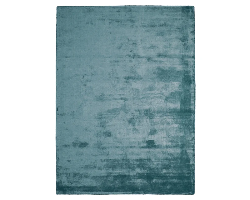 Tapis de salon bleu rectangulaire - Papua
