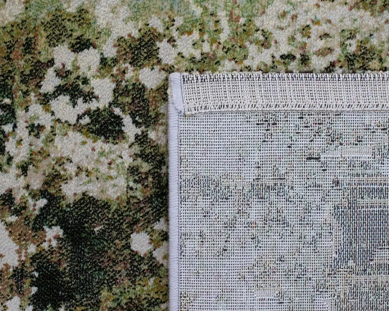 Tapis vert tacheté - Camille