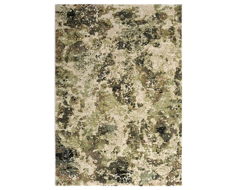 Tapis vert tacheté - Camille