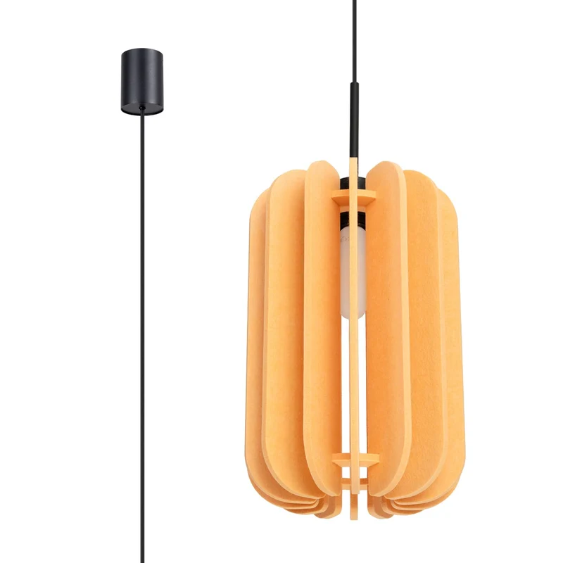 Suspension Feutre Jaune Scandinave