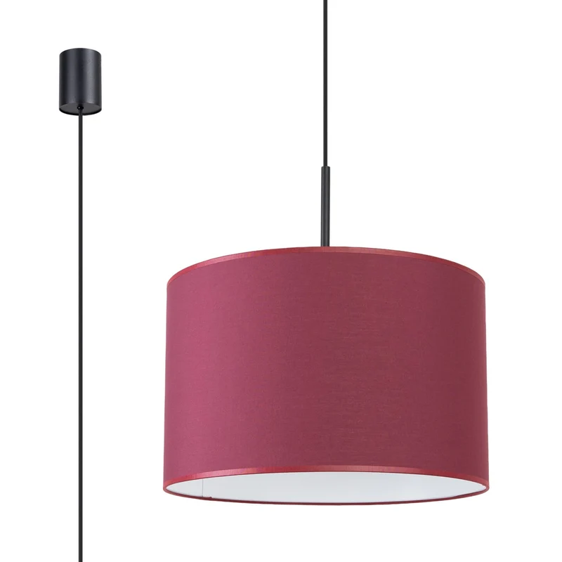 Suspension Tissu Bordeaux