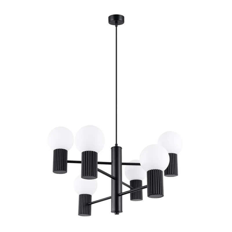 Lustre pour Cuisine Scandinave Noir Moderne