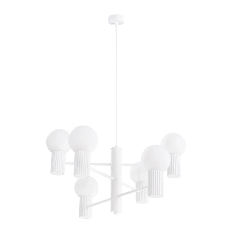 Lustre pour Cuisine Scandinave Blanc Moderne