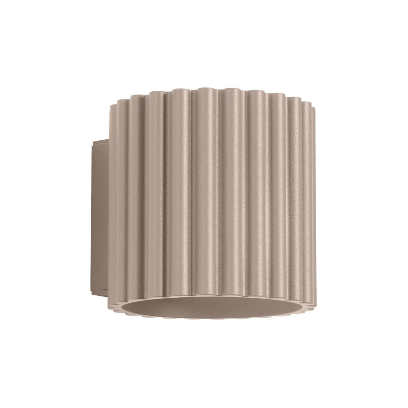 Luminaire Mural Taupe Minimaliste Ondulé