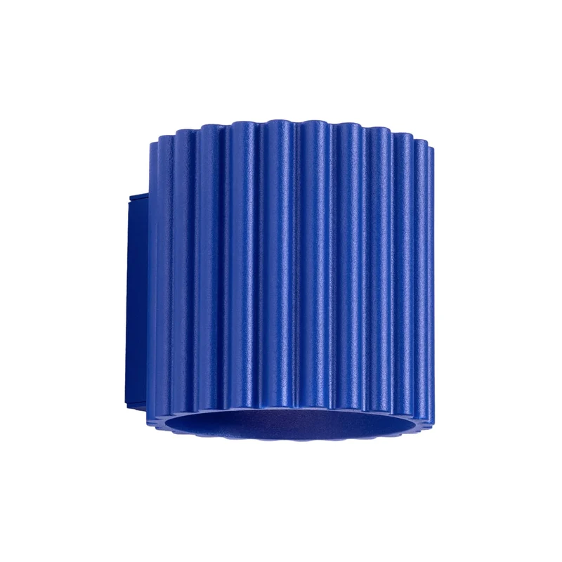 Luminaire Mural Bleu Minimaliste Ondulé