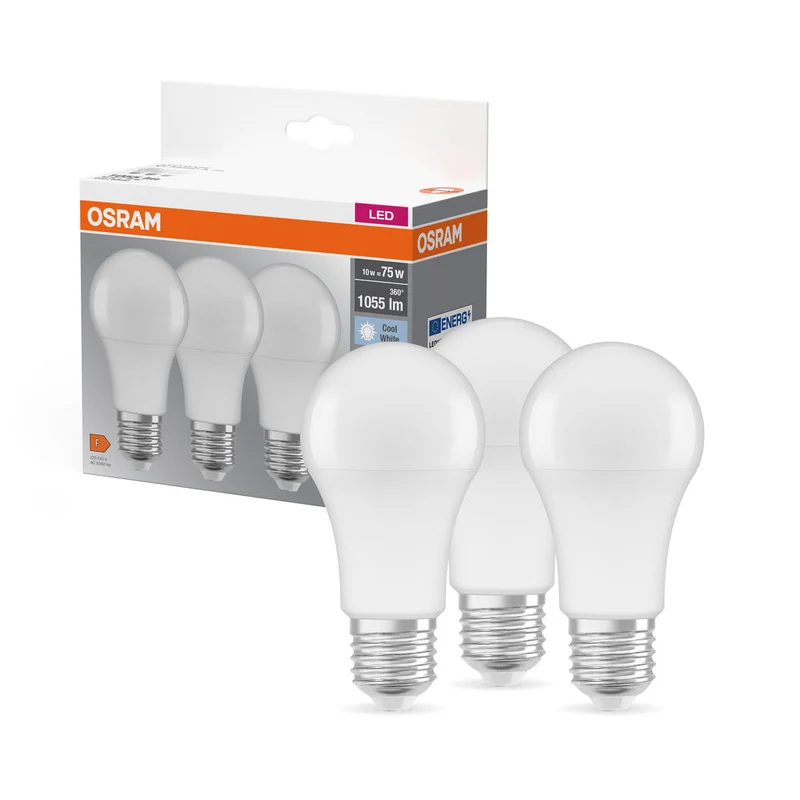 LED BASE CLASSIC A 10W 840 Givré E27