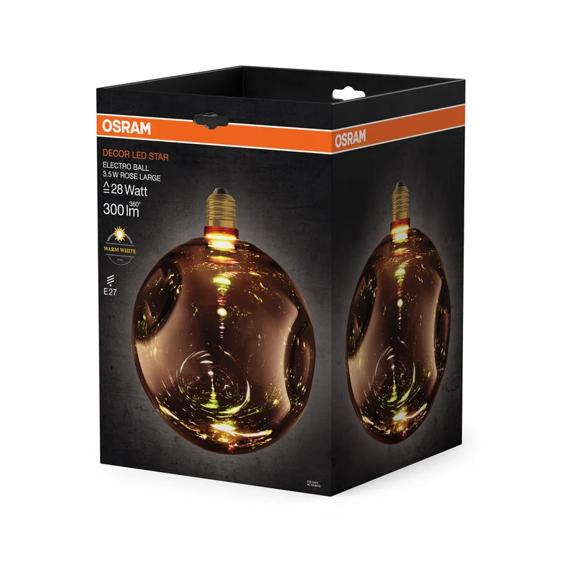 LAMPE LED DÉCORATIVE EN VERRE ÉLECTRO EN GRANDE ROSE EN VERRE ÉLECTRO