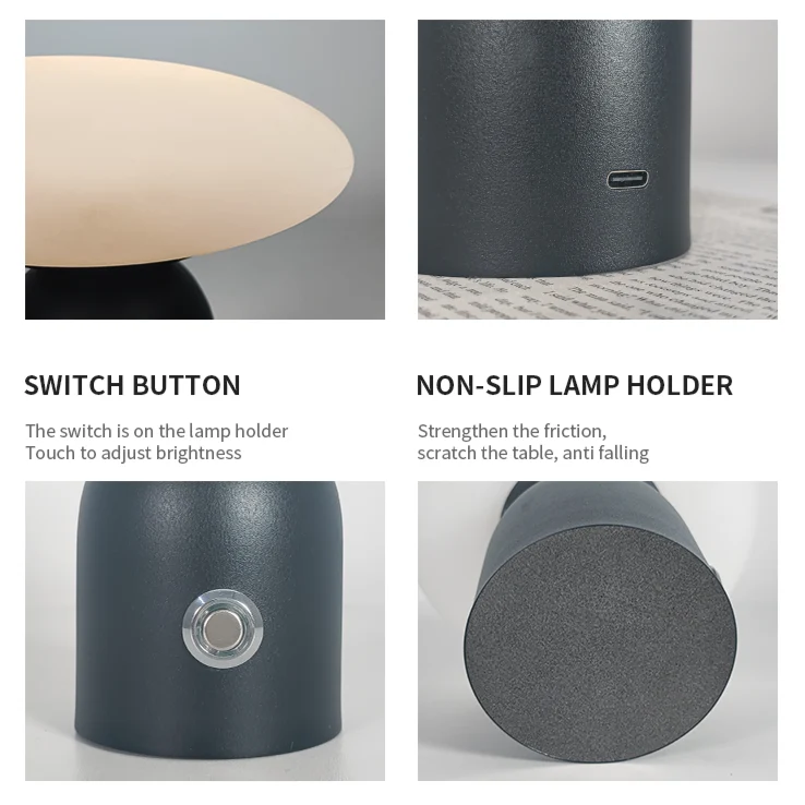 Lampe de Chevet Tactile Rechargeable