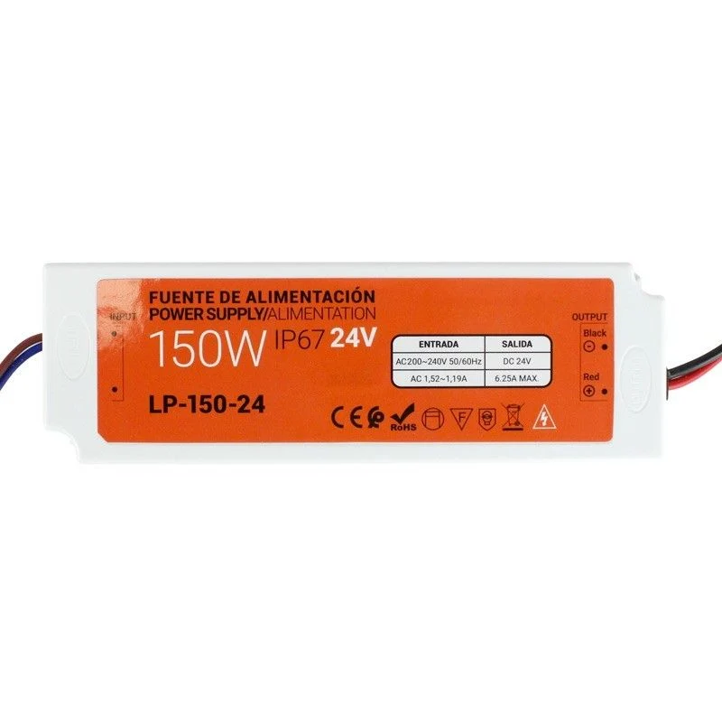 Transformateur étanche compact 24V 150W IP67