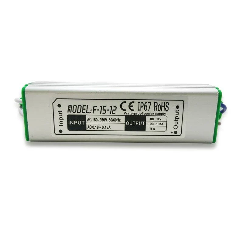 Alimentation LED étanche 15W 1.25A IP67