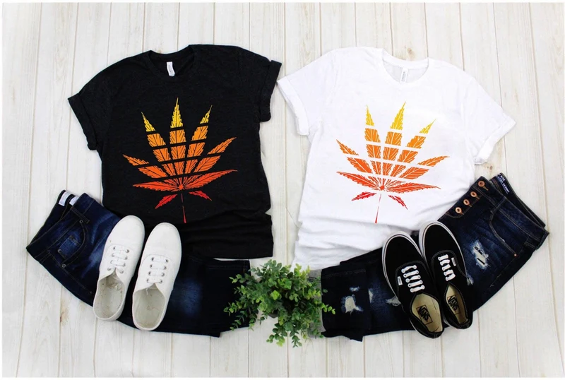 Chemise feuille de marijuana, t-shirt cannabis, chemise rétro Stoner, cadeaux Stoner, amateur de mauvaises herbes, chemise graphique, vêtements Stoner, cadeaux de mauvaises herbes