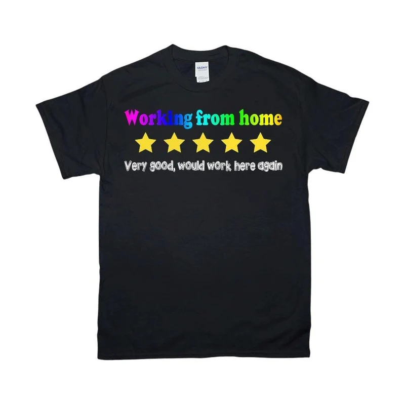 T-shirts drôles de travail à domicile, chemise de bureau à domicile, t-shirt de travail virtuel, bureau à domicile | Cadeau de travail | Cadeau de travail à domicile | Cadeau pour elle pour lui