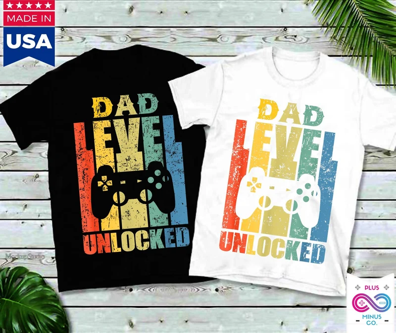 T-shirts pour hommes, annonce de grossesse, niveau papa débloqué, bientôt pour être père,