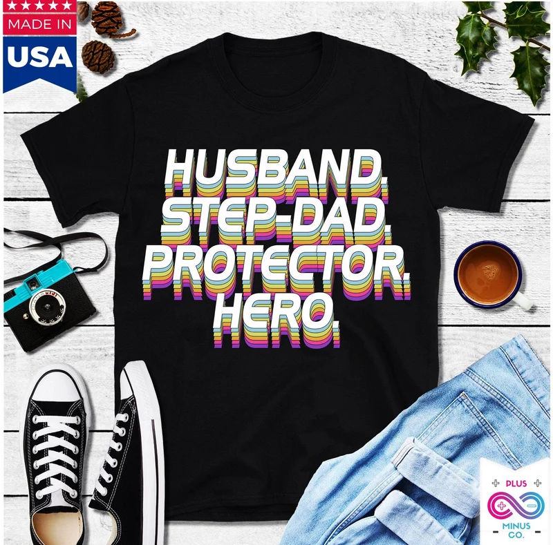 T-shirts de héros protecteur de papa de mari, cadeau de fête des pères, chemise de papa personnalisée, chemise de héros, cadeau de fête des pères, t-shirt de papa, chemise de fête des pères