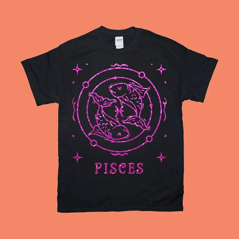 T-shirts Poissons, Chemise Zodiaque, Chemise Astrologie, Cadeau pour Poissons, Cadeau d’anniversaire Poissons, Signes du Zodiaque, Tee Horoscopes, Chemise Saint-Valentin