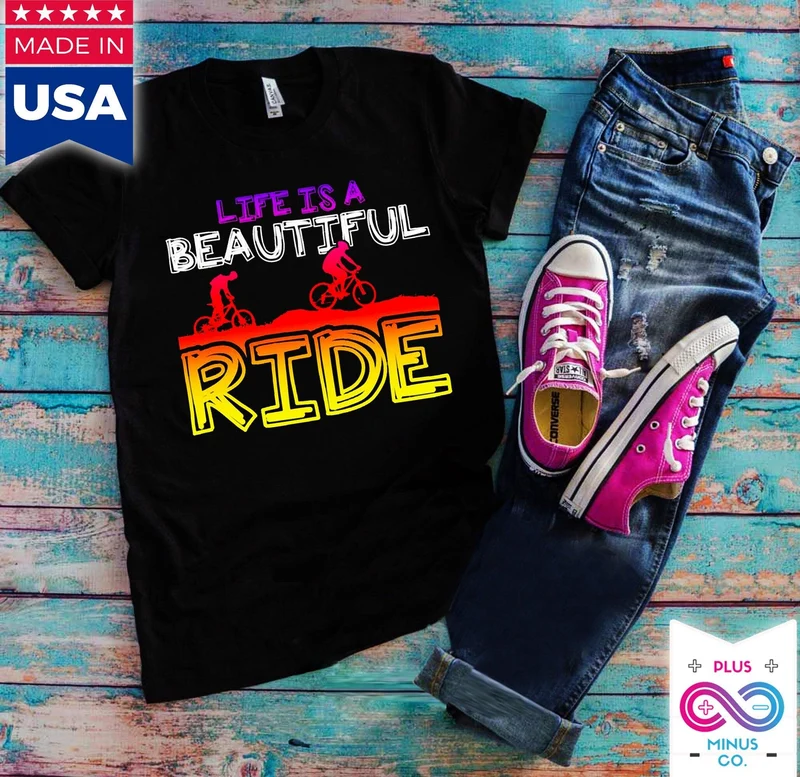 La vie est une belle balade T-shirts, T-shirt de yoga, T-shirt pour hommes, T-shirt pour femmes, Yoga, motivation
