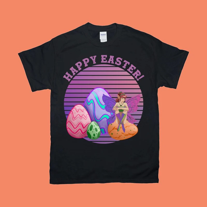 Joyeuses Pâques! | Œufs de fée | T-shirts au coucher du soleil