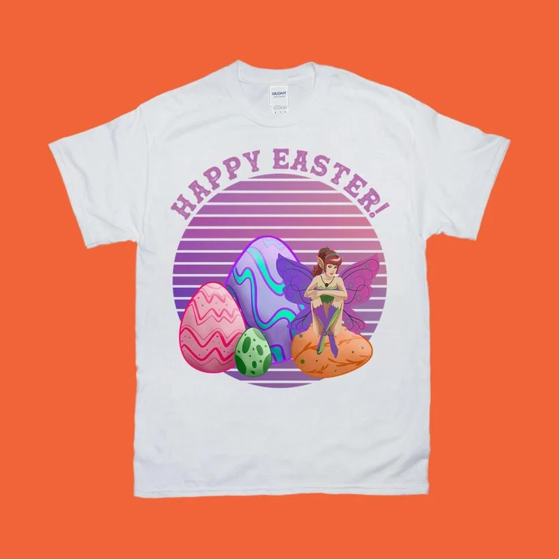 Joyeuses Pâques! | Œufs de fée | T-shirts au coucher du soleil
