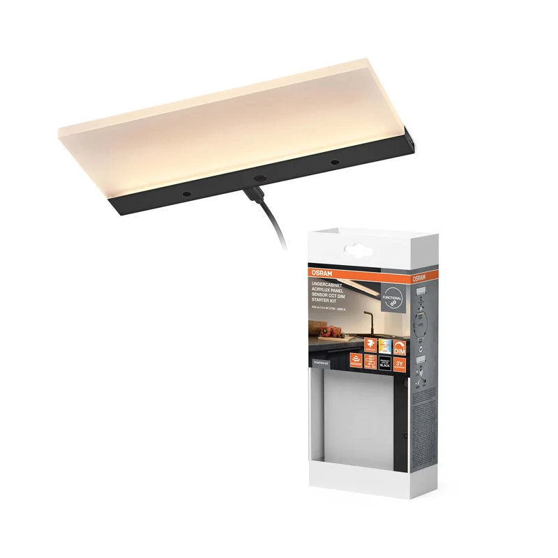 OSRAM Luminaire sous meuble Acrylux Panel 5,4W CCT dimmable Kit de démarrage