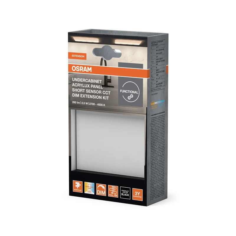OSRAM Luminaire sous meuble Acrylux Panel court 2,5W CCT dimmable Extension