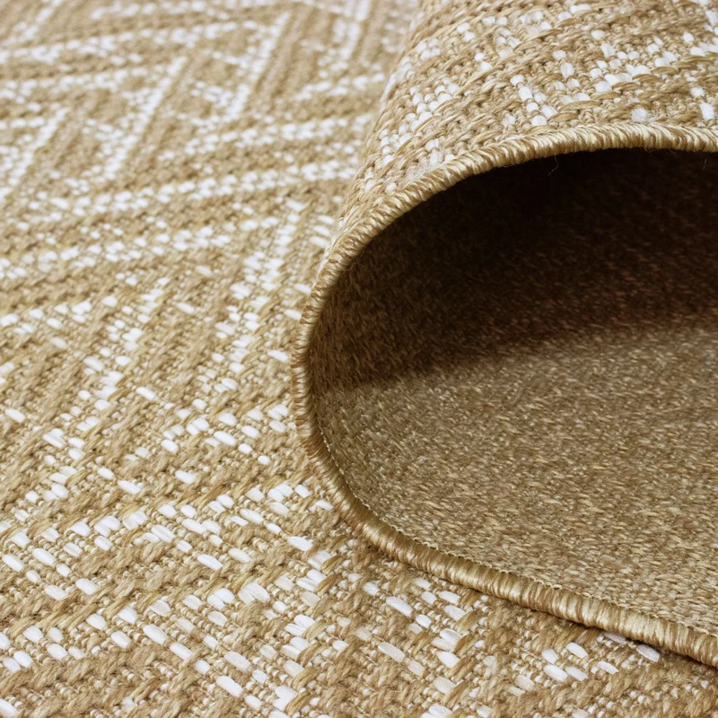 Tapis d'extérieur beige à motif - Belize