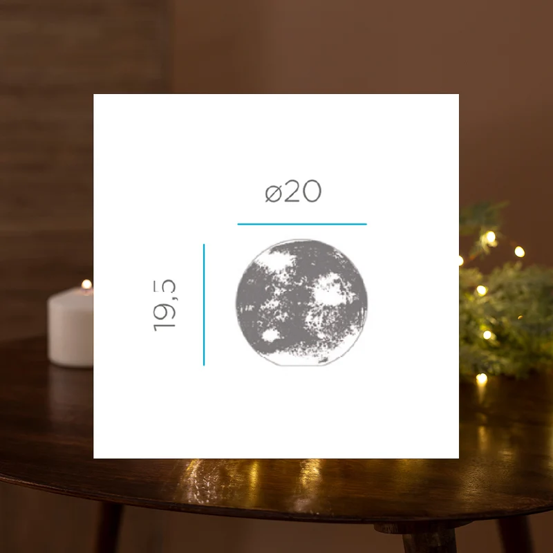 SPHÈRE LUMINEUSE LUA 20