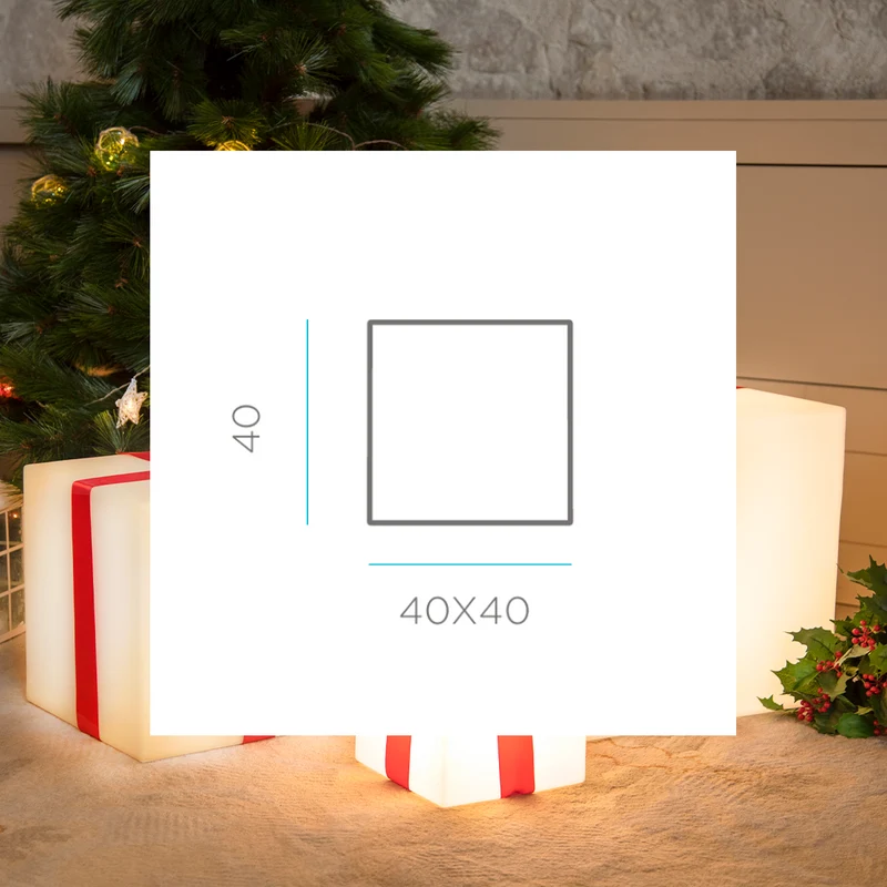 CUBE DE NOËL LUMINEUX GIFTY 40