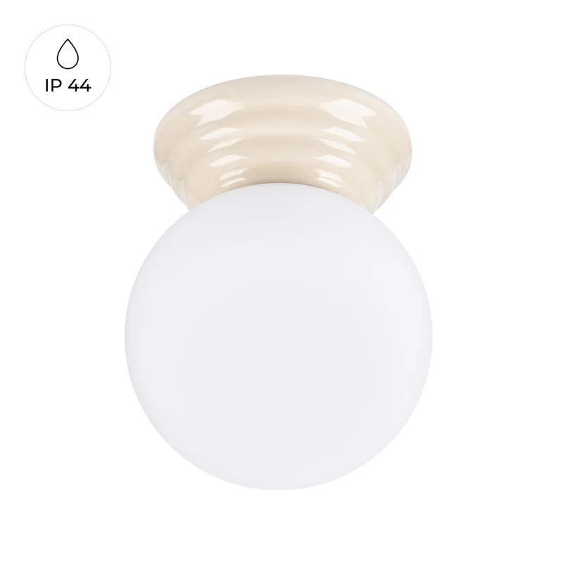 Plafonnier Spot Ampoule Beige Minimaliste IP44