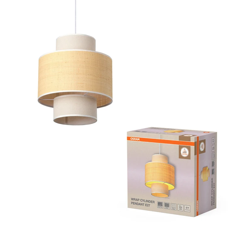 OSRAM DECOR Wrap Cylinder suspension E27 Beige