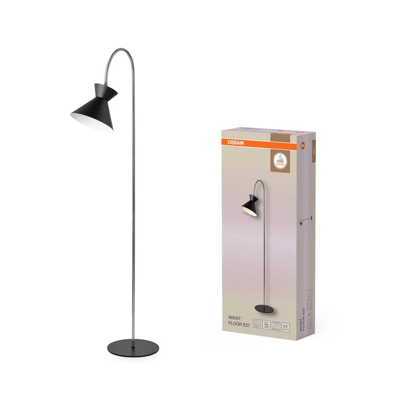 OSRAM DECOR Waist lampe sur pied E27 Noir