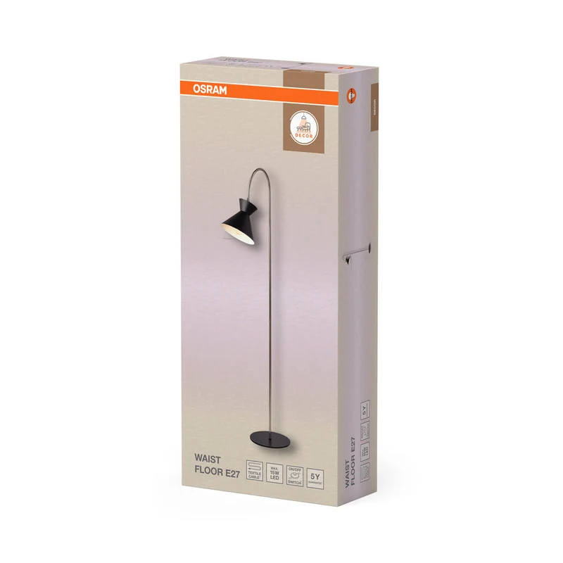 OSRAM DECOR Waist lampe sur pied E27 Noir