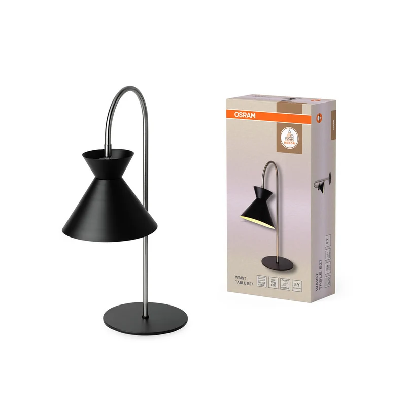 OSRAM DECOR Waist lampe à poser E27 Noir