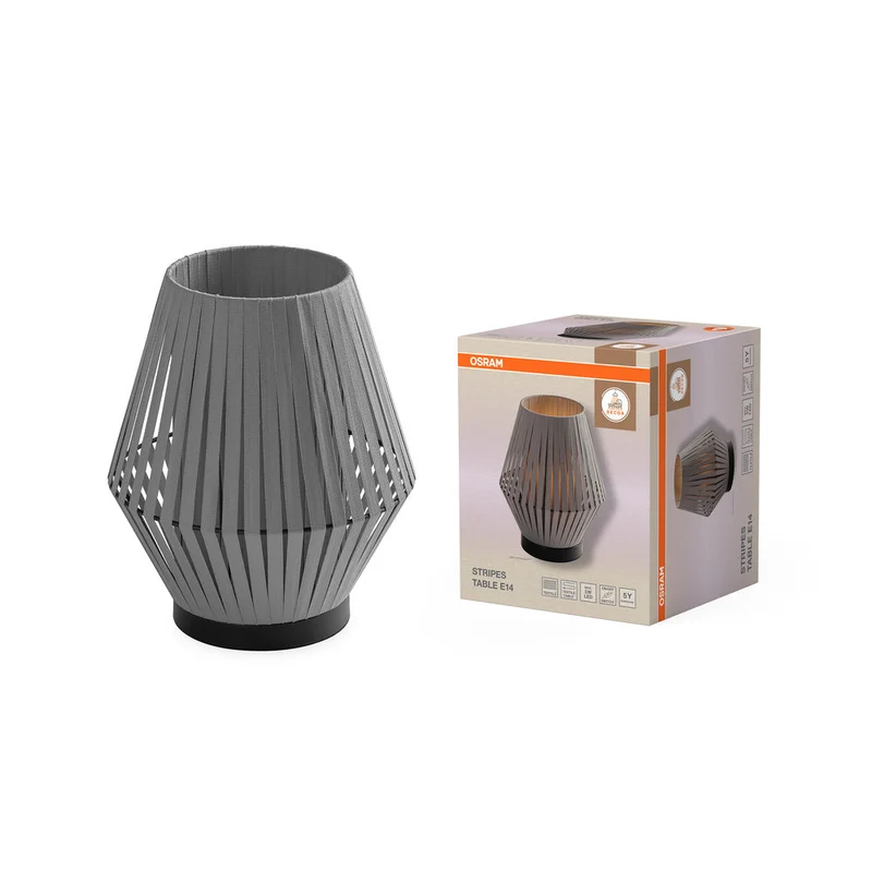 OSRAM DECOR Stripes lampe à poser 1xE14 Gris foncé