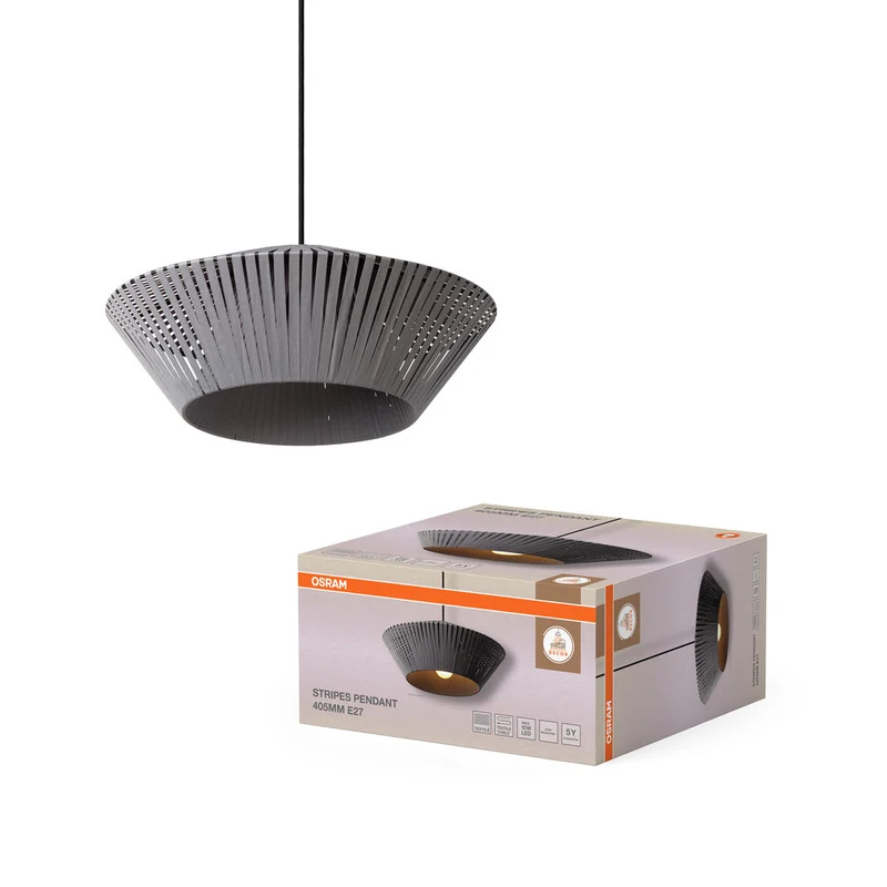 OSRAM DECOR Stripes suspension 1xE27 Gris foncé