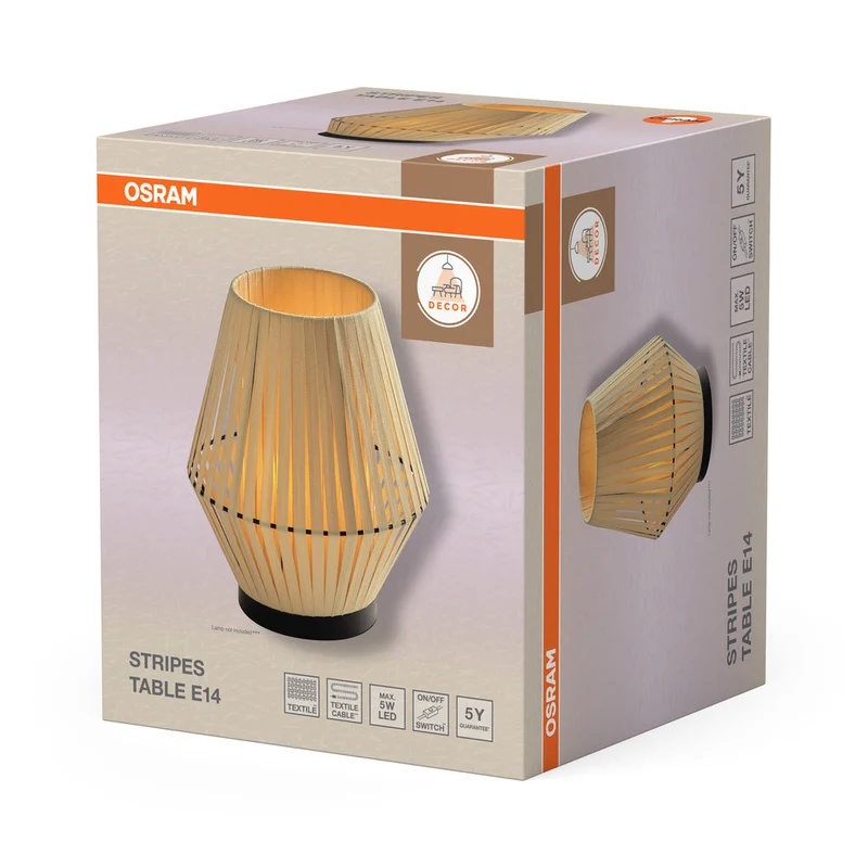 OSRAM DECOR Stripes lampe à poser 1xE14 Beige