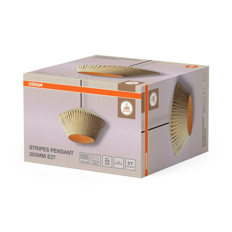 OSRAM DECOR Stripes suspension 1xE27 Beige