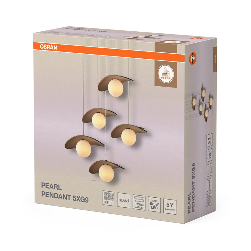 OSRAM DECOR Pearl Suspension 5xG9 Beige