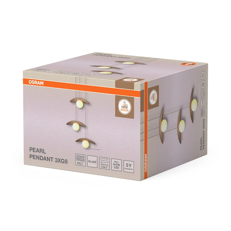 OSRAM DECOR Pearl Suspension 3xG9 Beige