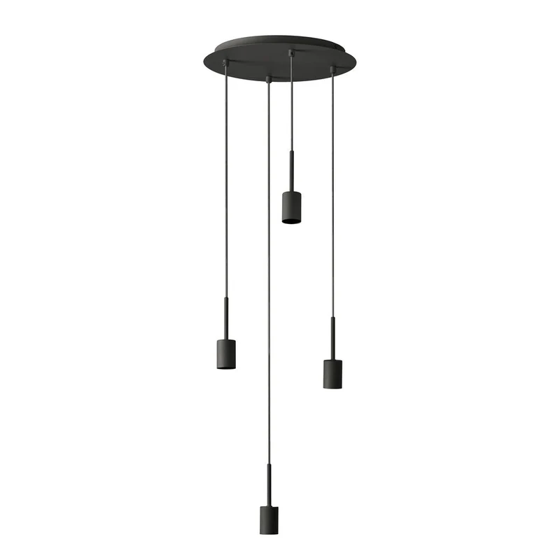 OSRAM DECOR Needle Plate Suspension 4xE27 Gris foncé