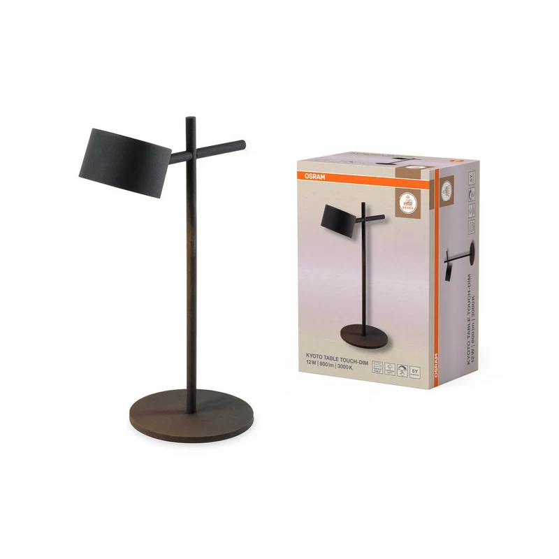 OSRAM DECOR Kyoto lampe à poser 12W 930 TOUCH DIM Noir