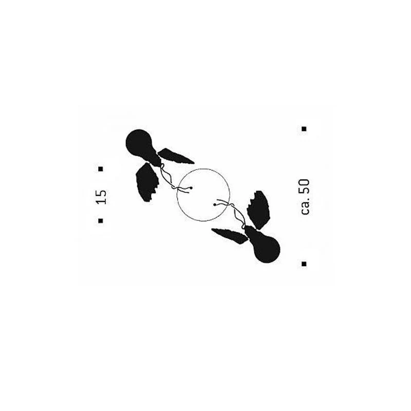 Ingo Maurer Lucellino Doppio LED Ceiling Lamp