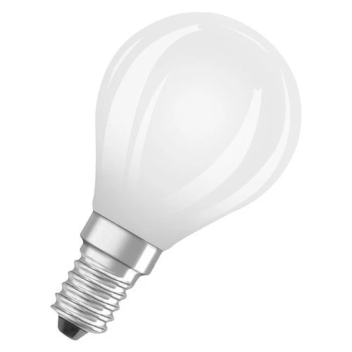 OSRAM LED BASE RETRO MATT CLP Lampes LED, forme classique mini-boule 6W E14 827, paquet de 3, blanc chaud