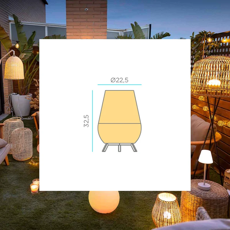 LAMPE DÉCORATIVE SANS FIL SAONA 30