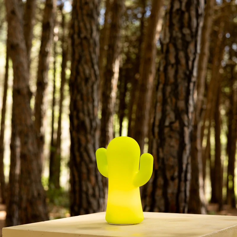 CACTUS LUMINEUX EN SILICONE PANCHITO VERT CITRON